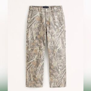 Abercrombie Camo Baggy Workwear Pant